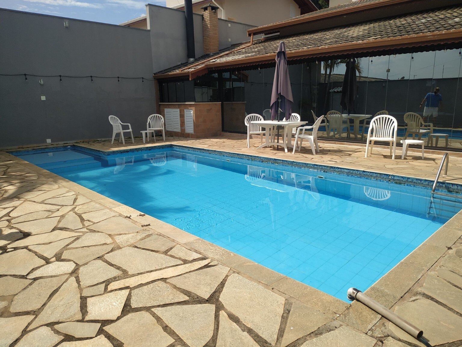 Piscina antes da reforma no Xangrilá, em Campinas